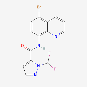 N-(5-BROMO-8-QUINOLYL)-1-(DIFLUOROMETHYL)-1H-PYRAZOLE-5-CARBOXAMIDE