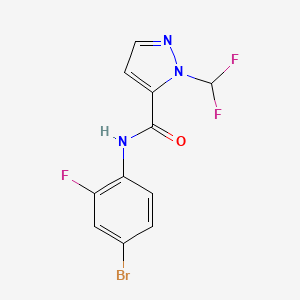 N-(4-bromo-2-fluorophenyl)-1-(difluoromethyl)-1H-pyrazole-5-carboxamide