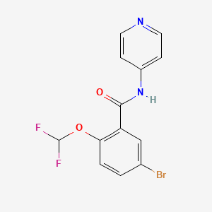 5-BROMO-2-(DIFLUOROMETHOXY)-N-(4-PYRIDYL)BENZAMIDE