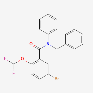 N-benzyl-5-bromo-2-(difluoromethoxy)-N-phenylbenzamide