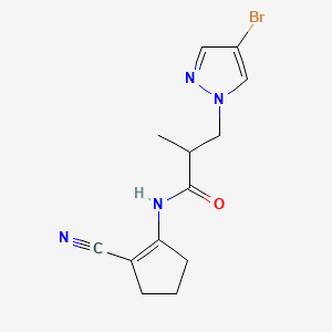 3-(4-BROMO-1H-PYRAZOL-1-YL)-N-(2-CYANO-1-CYCLOPENTENYL)-2-METHYLPROPANAMIDE