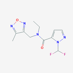 1-(difluoromethyl)-N-ethyl-N-[(4-methyl-1,2,5-oxadiazol-3-yl)methyl]-1H-pyrazole-5-carboxamide