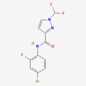 N-(4-bromo-2-fluorophenyl)-1-(difluoromethyl)-1H-pyrazole-3-carboxamide