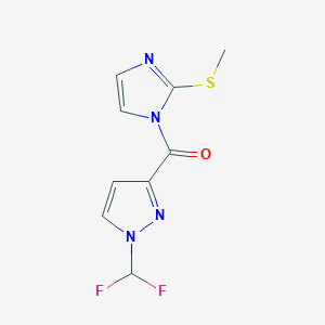 [1-(difluoromethyl)-1H-pyrazol-3-yl][2-(methylsulfanyl)-1H-imidazol-1-yl]methanone