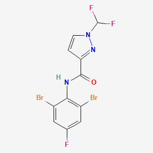 N-(2,6-dibromo-4-fluorophenyl)-1-(difluoromethyl)-1H-pyrazole-3-carboxamide