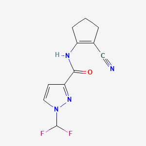 N-(2-cyano-1-cyclopenten-1-yl)-1-(difluoromethyl)-1H-pyrazole-3-carboxamide