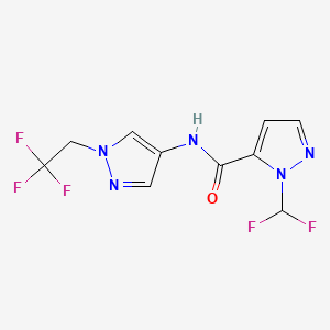 1-(difluoromethyl)-N-[1-(2,2,2-trifluoroethyl)-1H-pyrazol-4-yl]-1H-pyrazole-5-carboxamide