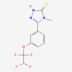 4-METHYL-5-[3-(1,1,2,2-TETRAFLUOROETHOXY)PHENYL]-4H-1,2,4-TRIAZOL-3-YLHYDROSULFIDE