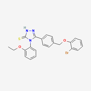 5-{4-[(2-BROMOPHENOXY)METHYL]PHENYL}-4-(2-ETHOXYPHENYL)-4H-1,2,4-TRIAZOL-3-YLHYDROSULFIDE