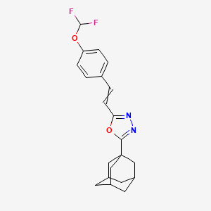 2-(1-ADAMANTYL)-5-[4-(DIFLUOROMETHOXY)STYRYL]-1,3,4-OXADIAZOLE