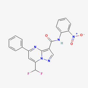 7-(difluoromethyl)-N-(2-nitrophenyl)-5-phenylpyrazolo[1,5-a]pyrimidine-3-carboxamide