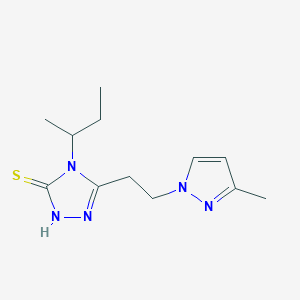 4-(SEC-BUTYL)-5-[2-(3-METHYL-1H-PYRAZOL-1-YL)ETHYL]-4H-1,2,4-TRIAZOL-3-YLHYDROSULFIDE