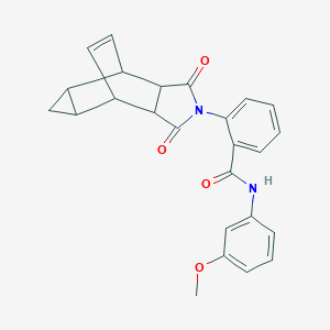 2-(1,3-dioxooctahydro-4,6-ethenocyclopropa[f]isoindol-2(1H)-yl)-N-(3-methoxyphenyl)benzamide