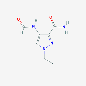 molecular formula C7H10N4O2 B4362622 1-ethyl-4-(formylamino)-1H-pyrazole-3-carboxamide 