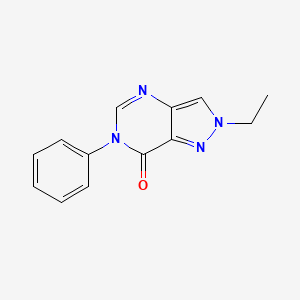 2-ethyl-6-phenyl-2,6-dihydro-7H-pyrazolo[4,3-d]pyrimidin-7-one