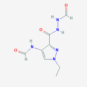 N-{1-ethyl-3-[(2-formylhydrazino)carbonyl]-1H-pyrazol-4-yl}formamide