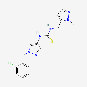 N-[1-(2-chlorobenzyl)-1H-pyrazol-4-yl]-N'-[(1-methyl-1H-pyrazol-5-yl)methyl]thiourea