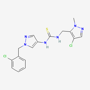 N-[1-(2-chlorobenzyl)-1H-pyrazol-4-yl]-N'-[(4-chloro-1-methyl-1H-pyrazol-5-yl)methyl]thiourea