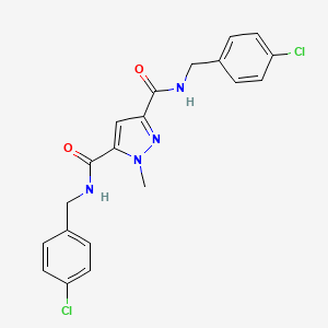 N,N'-bis(4-chlorobenzyl)-1-methyl-1H-pyrazole-3,5-dicarboxamide