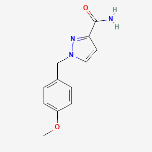 molecular formula C12H13N3O2 B4362685 1-(4-methoxybenzyl)-1H-pyrazole-3-carboxamide 