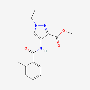 methyl 1-ethyl-4-[(2-methylbenzoyl)amino]-1H-pyrazole-3-carboxylate