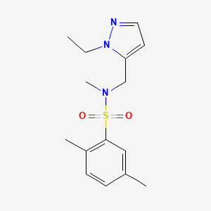 N-[(1-ETHYL-1H-PYRAZOL-5-YL)METHYL]-N,2,5-TRIMETHYL-1-BENZENESULFONAMIDE