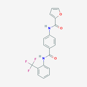 N-(4-{[2-(trifluoromethyl)anilino]carbonyl}phenyl)-2-furamide