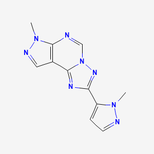 7-methyl-2-(1-methyl-1H-pyrazol-5-yl)-7H-pyrazolo[4,3-e][1,2,4]triazolo[1,5-c]pyrimidine