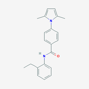 4-(2,5-dimethyl-1H-pyrrol-1-yl)-N-(2-ethylphenyl)benzamide