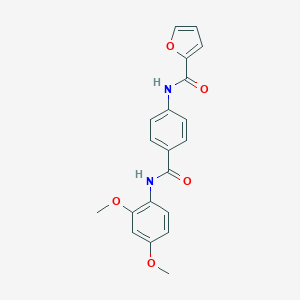 N-[4-[(2,4-dimethoxyphenyl)carbamoyl]phenyl]furan-2-carboxamide