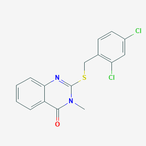 2-[(2,4-DICHLOROBENZYL)SULFANYL]-3-METHYL-4(3H)-QUINAZOLINONE