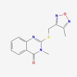 3-METHYL-2-{[(4-METHYL-1,2,5-OXADIAZOL-3-YL)METHYL]SULFANYL}-4(3H)-QUINAZOLINONE