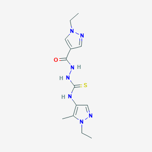 N-(1-ETHYL-5-METHYL-1H-PYRAZOL-4-YL)-2-[(1-ETHYL-1H-PYRAZOL-4-YL)CARBONYL]-1-HYDRAZINECARBOTHIOAMIDE