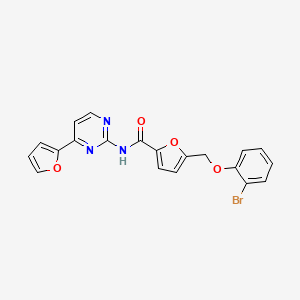 5-[(2-bromophenoxy)methyl]-N-[4-(2-furyl)-2-pyrimidinyl]-2-furamide