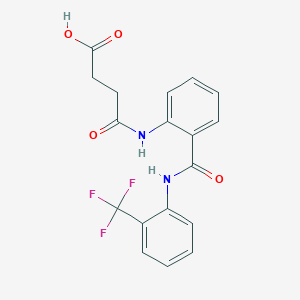 4-Oxo-4-(2-{[2-(trifluoromethyl)anilino]carbonyl}anilino)butanoic acid