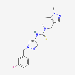 N-[(1,5-dimethyl-1H-pyrazol-4-yl)methyl]-N'-[1-(3-fluorobenzyl)-1H-pyrazol-4-yl]-N-methylthiourea