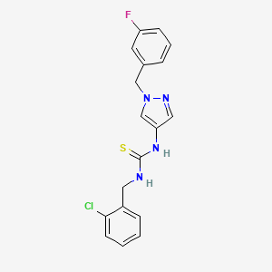 N-(2-chlorobenzyl)-N'-[1-(3-fluorobenzyl)-1H-pyrazol-4-yl]thiourea