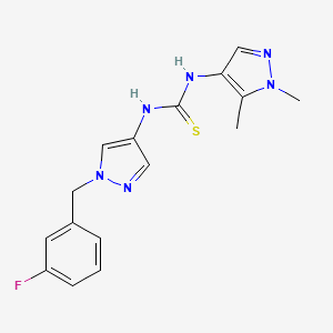 N-(1,5-dimethyl-1H-pyrazol-4-yl)-N'-[1-(3-fluorobenzyl)-1H-pyrazol-4-yl]thiourea