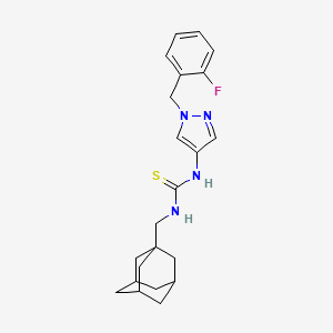 N-(1-adamantylmethyl)-N'-[1-(2-fluorobenzyl)-1H-pyrazol-4-yl]thiourea