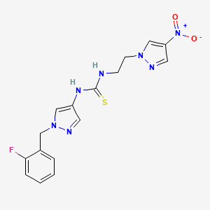 N-[1-(2-fluorobenzyl)-1H-pyrazol-4-yl]-N'-[2-(4-nitro-1H-pyrazol-1-yl)ethyl]thiourea