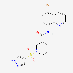 N-(5-BROMO-8-QUINOLYL)-1-[(1-METHYL-1H-PYRAZOL-4-YL)SULFONYL]-3-PIPERIDINECARBOXAMIDE