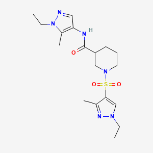 N-(1-ethyl-5-methyl-1H-pyrazol-4-yl)-1-[(1-ethyl-3-methyl-1H-pyrazol-4-yl)sulfonyl]-3-piperidinecarboxamide