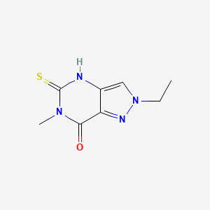 2-ethyl-5-mercapto-6-methyl-2,6-dihydro-7H-pyrazolo[4,3-d]pyrimidin-7-one