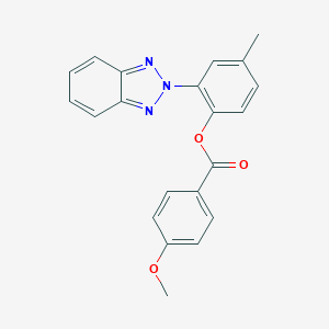 2-(2H-1,2,3-benzotriazol-2-yl)-4-methylphenyl 4-methoxybenzoate