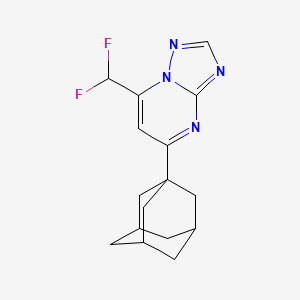 molecular formula C16H18F2N4 B4363451 5-(1-adamantyl)-7-(difluoromethyl)[1,2,4]triazolo[1,5-a]pyrimidine 