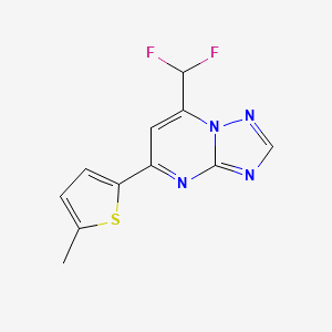 7-(difluoromethyl)-5-(5-methyl-2-thienyl)[1,2,4]triazolo[1,5-a]pyrimidine