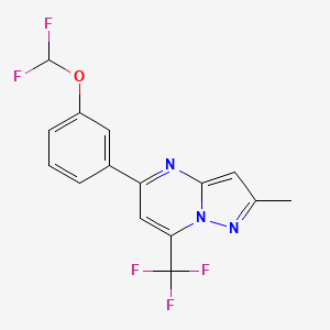 5-[3-(difluoromethoxy)phenyl]-2-methyl-7-(trifluoromethyl)pyrazolo[1,5-a]pyrimidine