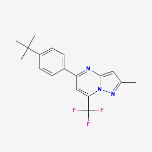 5-[4-(TERT-BUTYL)PHENYL]-2-METHYL-7-(TRIFLUOROMETHYL)PYRAZOLO[1,5-A]PYRIMIDINE