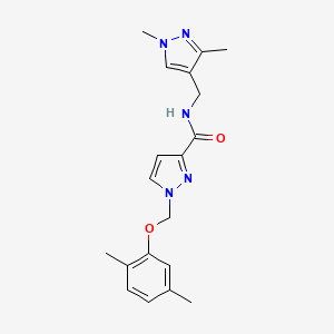 1-[(2,5-dimethylphenoxy)methyl]-N-[(1,3-dimethyl-1H-pyrazol-4-yl)methyl]-1H-pyrazole-3-carboxamide