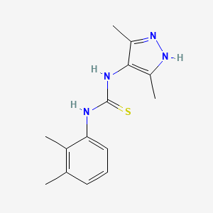 molecular formula C14H18N4S B4363590 1-(2,3-dimethylphenyl)-3-(3,5-dimethyl-1H-pyrazol-4-yl)thiourea 